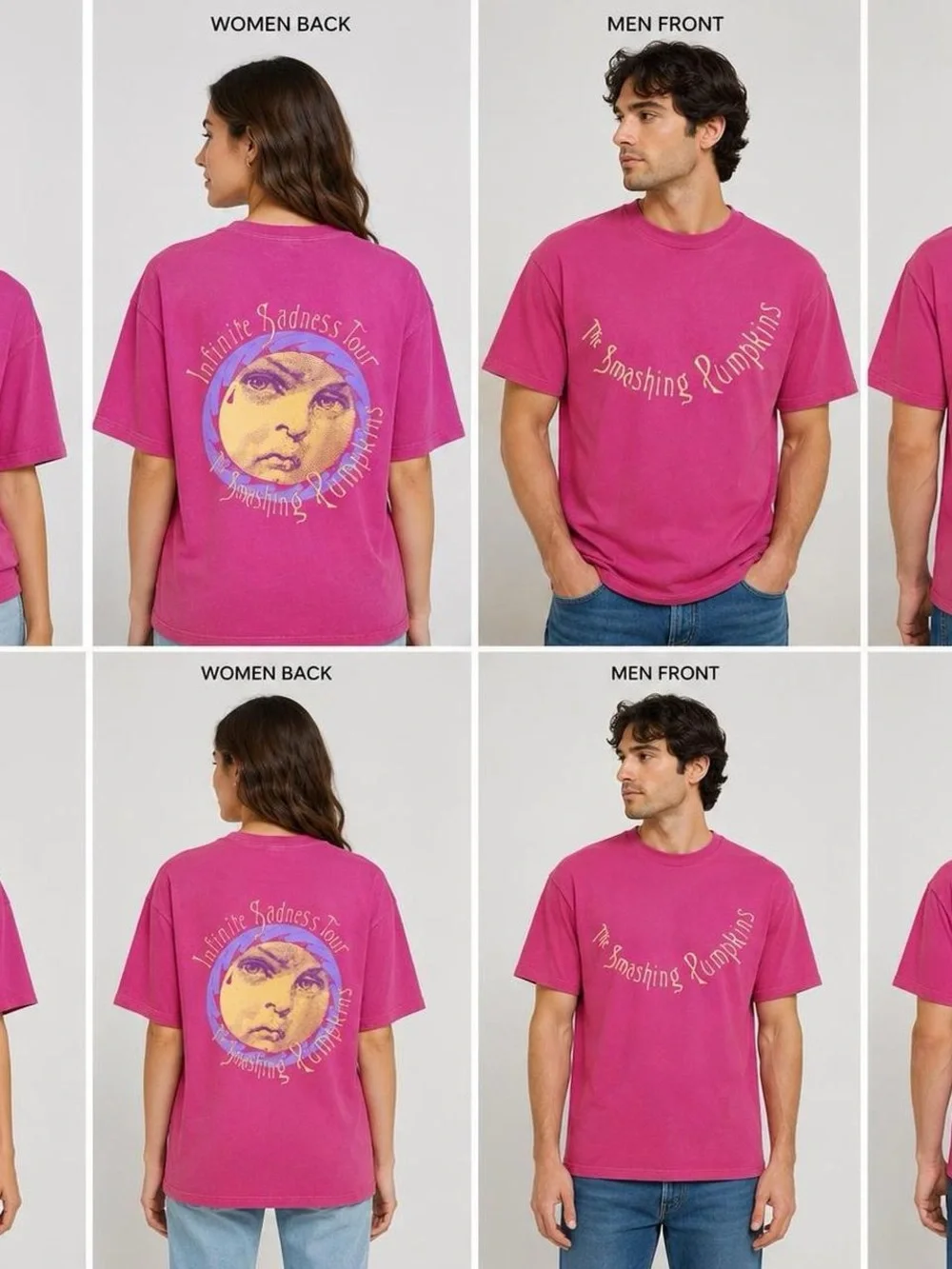 The Smashing Pumpkins Tour Graphic Tee - Pink